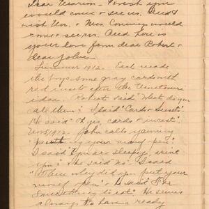 a page of handwritten text