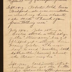 a page of handwritten text