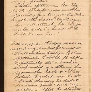 a page of handwritten text