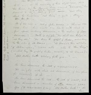 a page of handwritten text