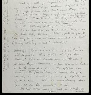 a page of handwritten text