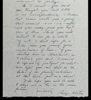 a page of handwritten text