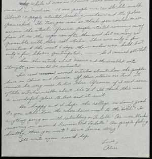 a page of handwritten text