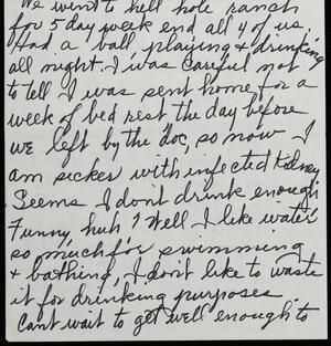 a page of handwritten text