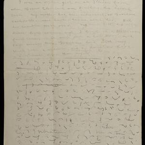 a page of handwritten text