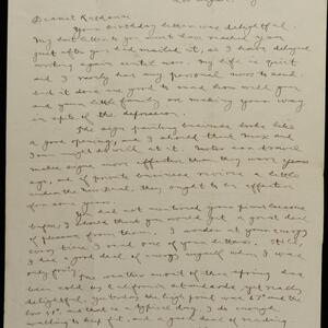 a page of handwritten text