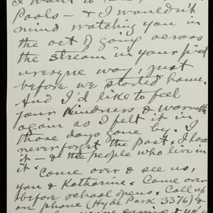 a page of handwritten text