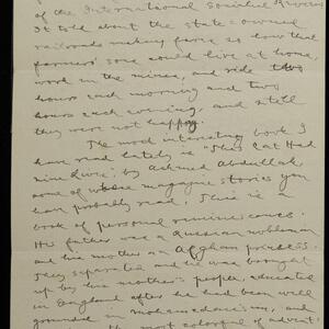 a page of handwritten text