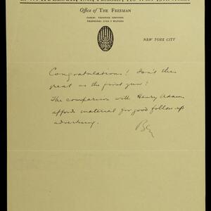 a page of handwritten text