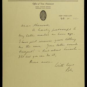 a page of handwritten text