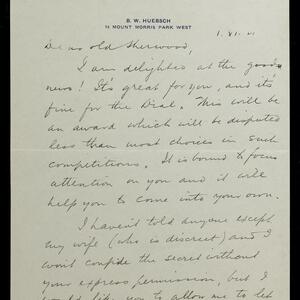 a page of handwritten text