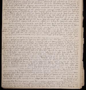 a page of handwritten text