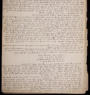 a page of handwritten text