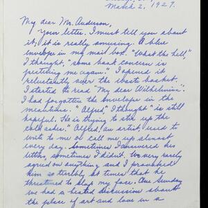 a page of handwritten text