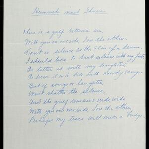 a page of handwritten text