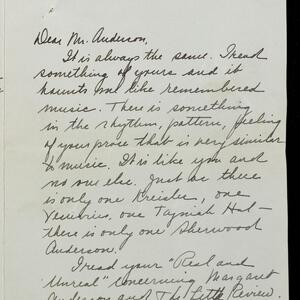 a page of handwritten text