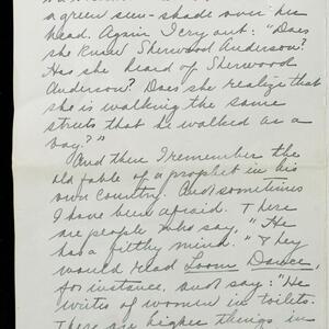 a page of handwritten text