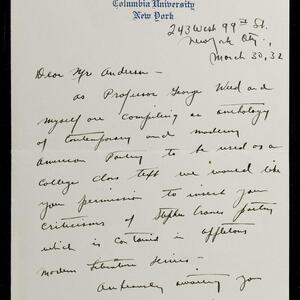 a page of handwritten text