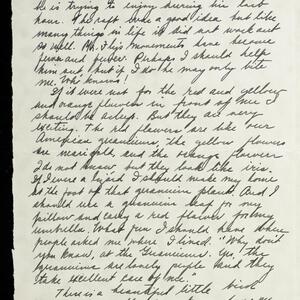 a page of handwritten text