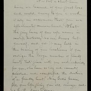 a page of handwritten text
