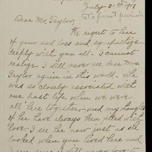 a page of handwritten text
