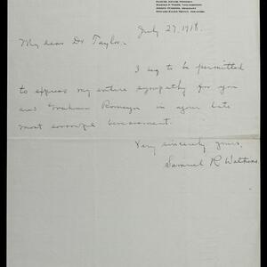 a page of handwritten text
