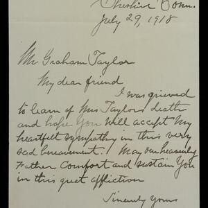 a page of handwritten text