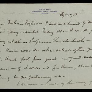 a page of handwritten text