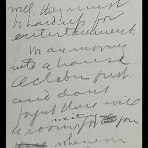 a page of handwritten text