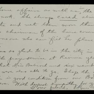 a page of handwritten text