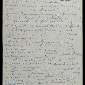 a page of handwritten text