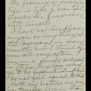 a page of handwritten text