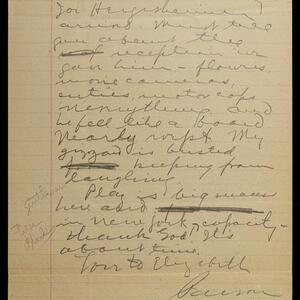 a page of handwritten text
