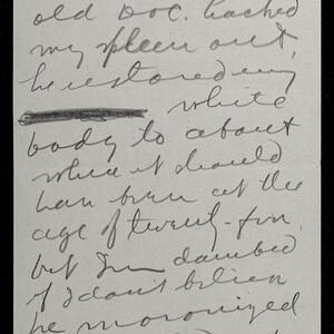 a page of handwritten text