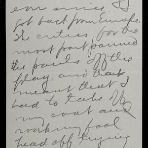a page of handwritten text