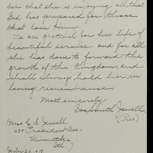 a page of handwritten text
