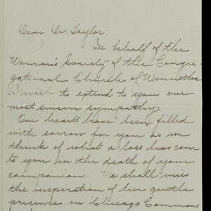 a page of handwritten text