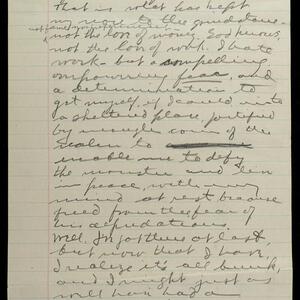 a page of handwritten text