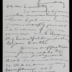 a page of handwritten text
