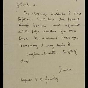 a page of handwritten text