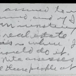 a page of handwritten text