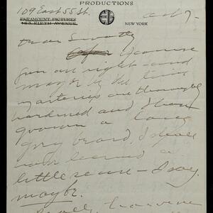 a page of handwritten text
