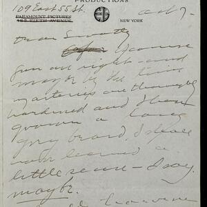 a page of handwritten text