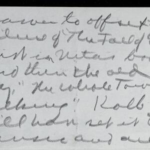 a page of handwritten text
