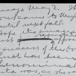 a page of handwritten text