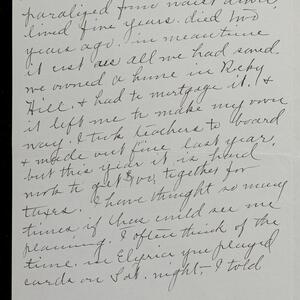 a page of handwritten text