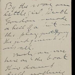 a page of handwritten text