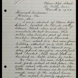 a page of handwritten text