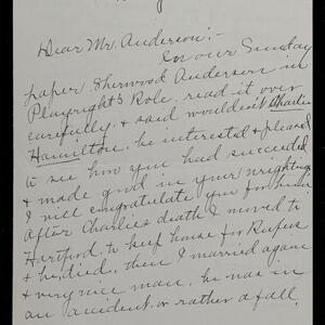 a page of handwritten text