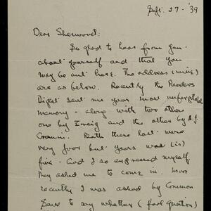 a page of handwritten text